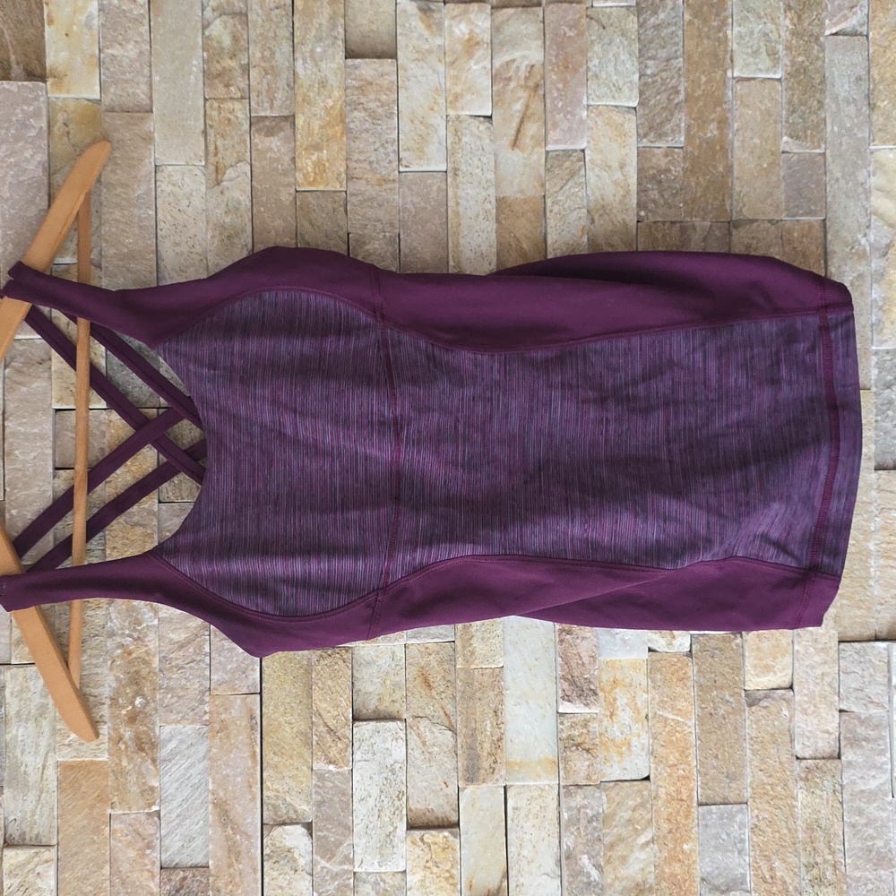 Lululemen Purple Strappy Top